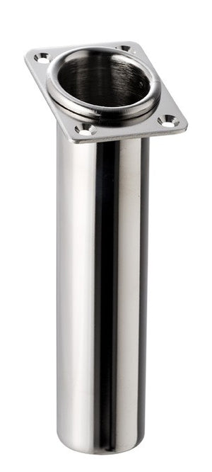 Stainless Steel Rod holder with rolled top – Angled