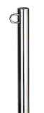 Stainless Steel Ski pole kit includes pole, collared plate & quick release base