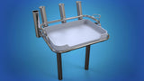 Stainless Steel Medium board 4 x rod holders, 1 x can holder 2 x folding legs